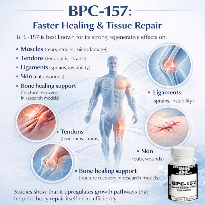 BPC-157 Faster Healing and tissue repair